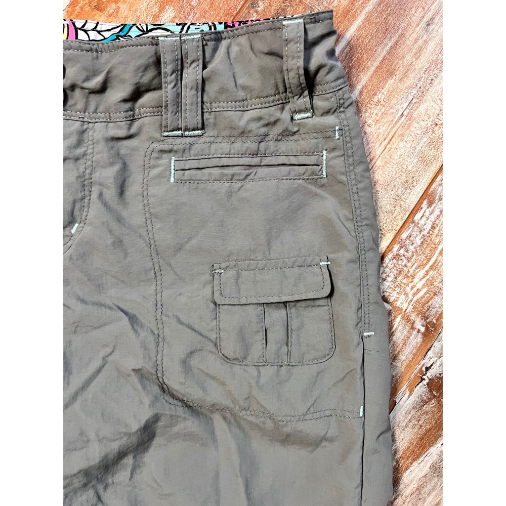 REI Girls M 10/12 Convertible Zip Off Hiking Pants Gray Nylon Outdoor Trail - Picture 7 of 12